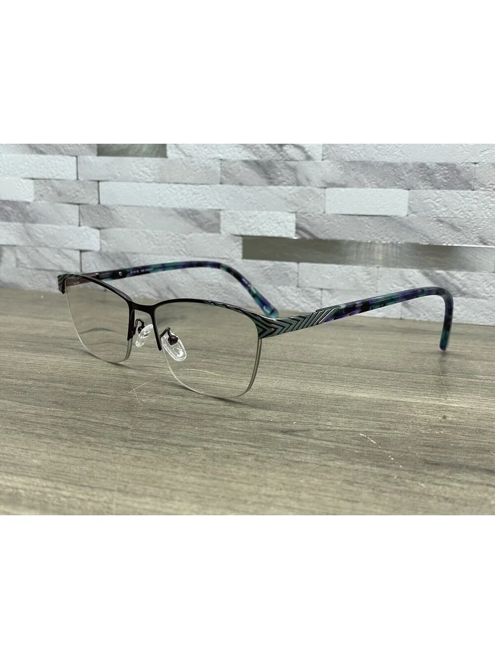 Wittnauer Eyeglasses, Frames Only, Charlene, 54-16-145, Metal/Plastic, Violet